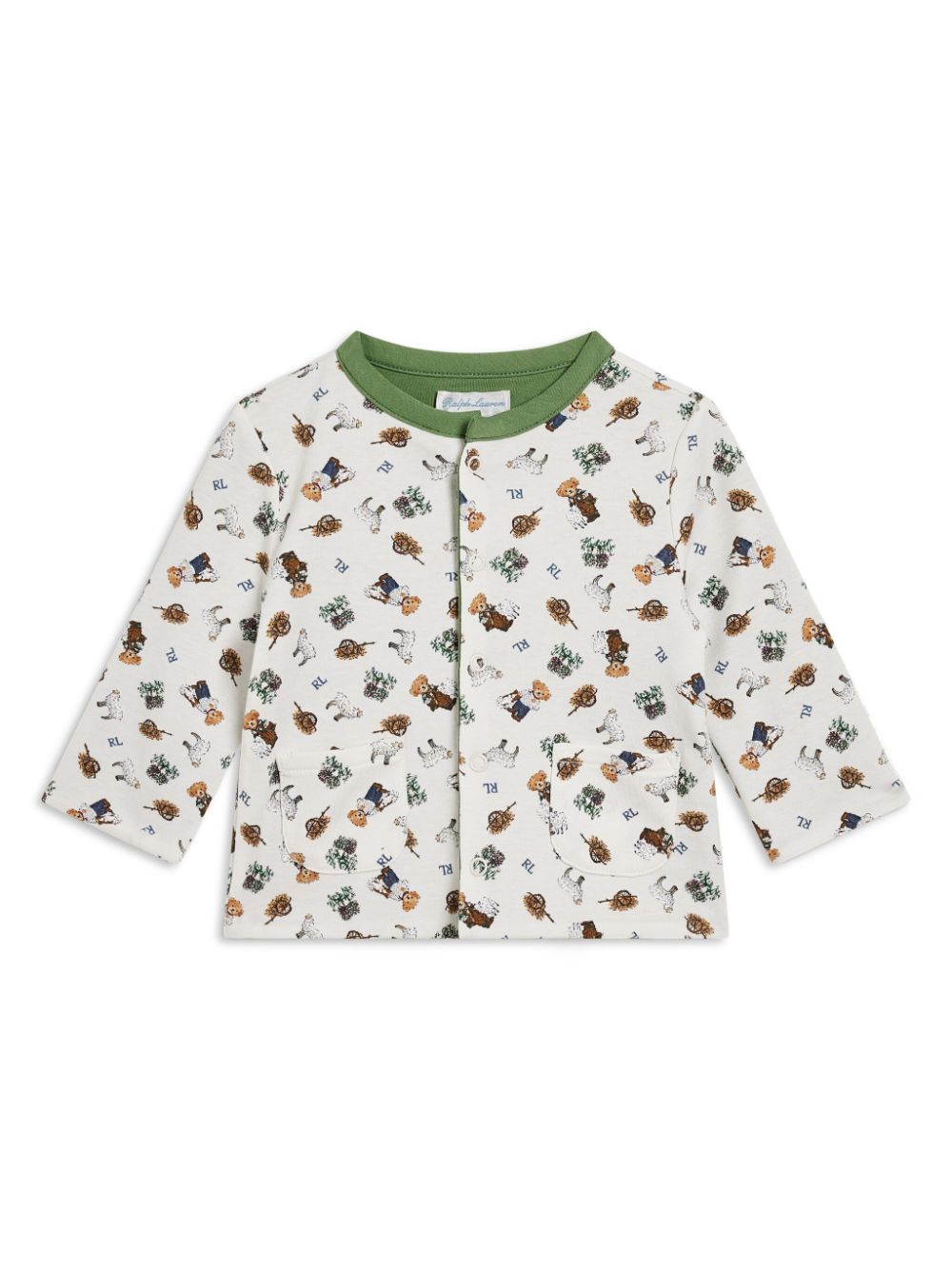 POLO RALPH LAUREN KIDS Polo Bear cotton top - White von POLO RALPH LAUREN KIDS