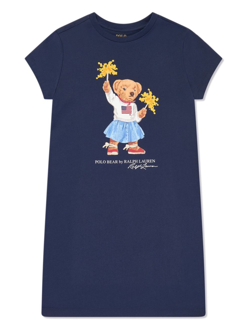 POLO RALPH LAUREN KIDS Polo Bear dress - Blue von POLO RALPH LAUREN KIDS