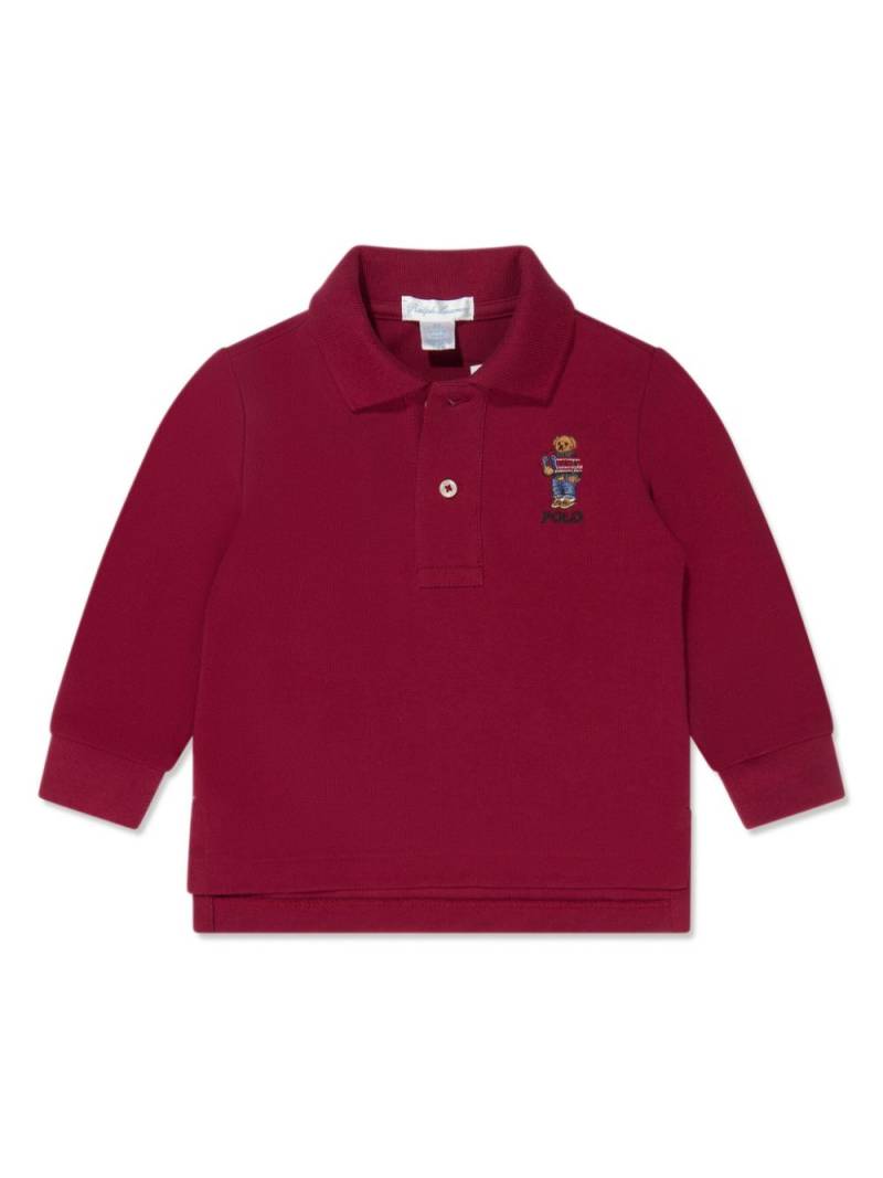 Ralph Lauren Kids Polo Bear-embroidered cotton polo shirt von Ralph Lauren Kids