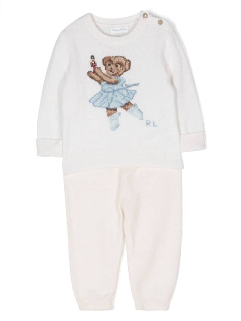 Ralph Lauren Kids Polo Bear intarsia-knit set (set of two) - Neutrals von Ralph Lauren Kids