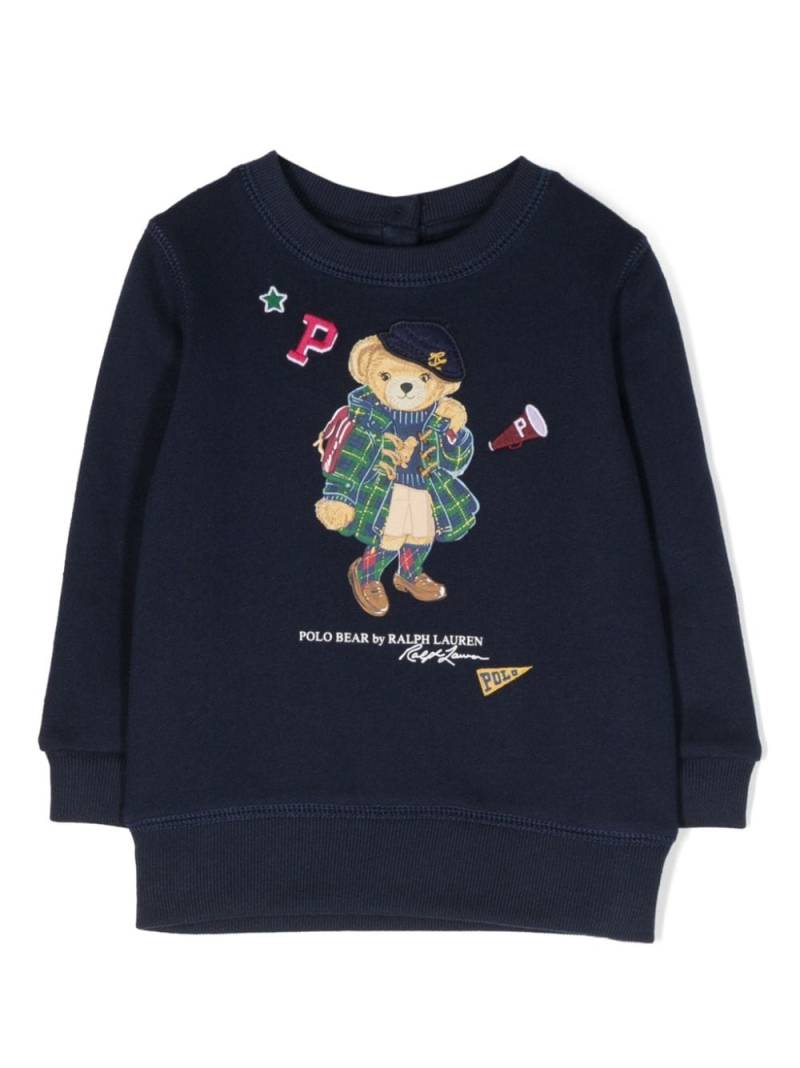 Ralph Lauren Kids Polo Bear-motif sweatshirt - Blue von Ralph Lauren Kids