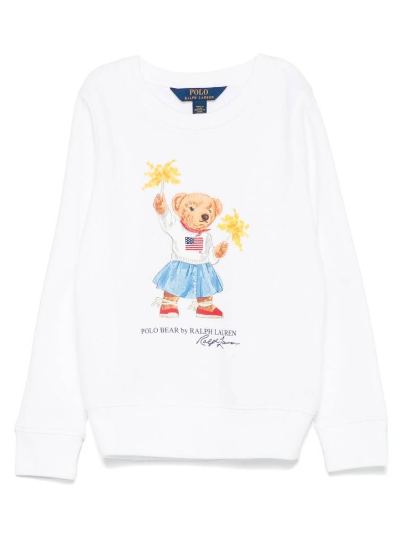 Ralph Lauren Kids Polo Bear-motif sweatshirt - White von Ralph Lauren Kids