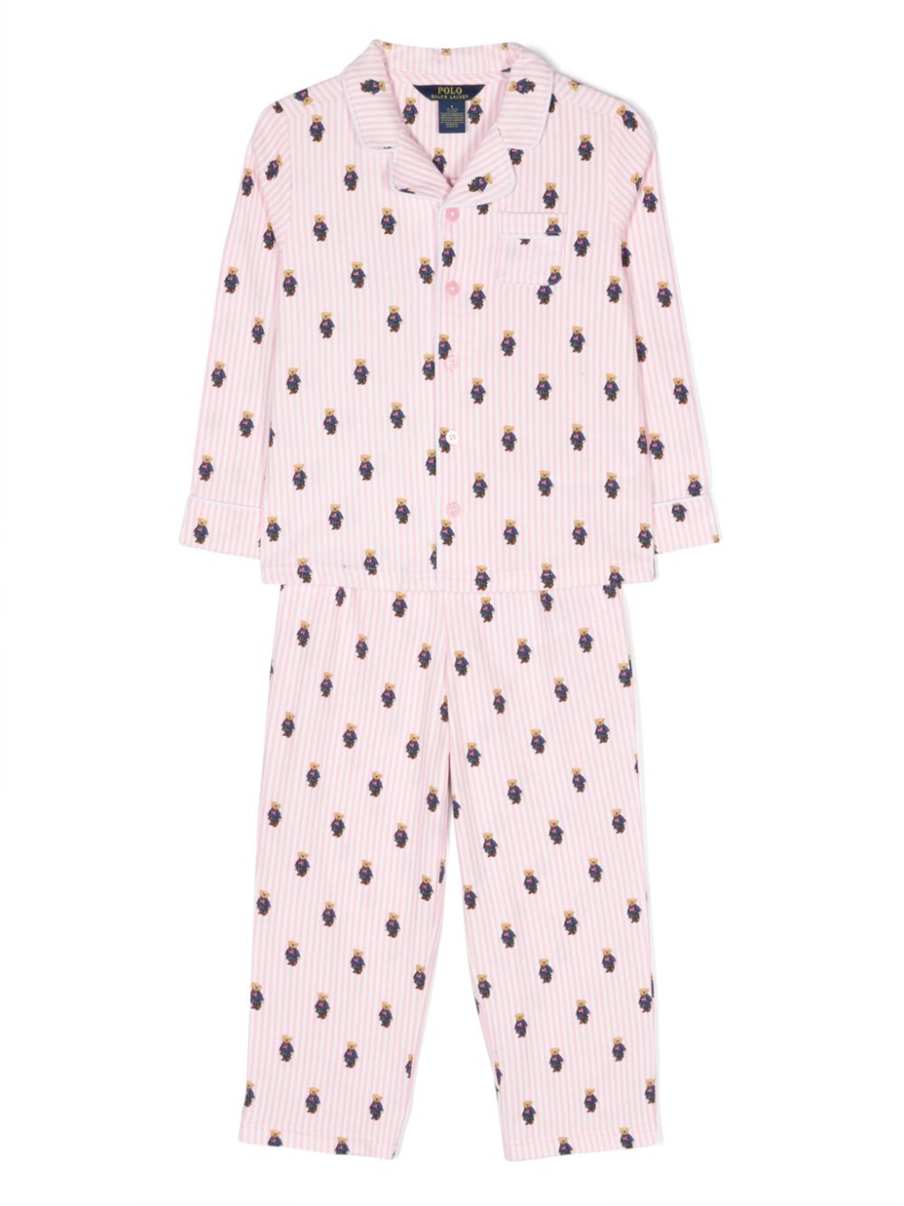 Ralph Lauren Kids Polo Bear-pattern pajama set (set of two) - Pink von Ralph Lauren Kids