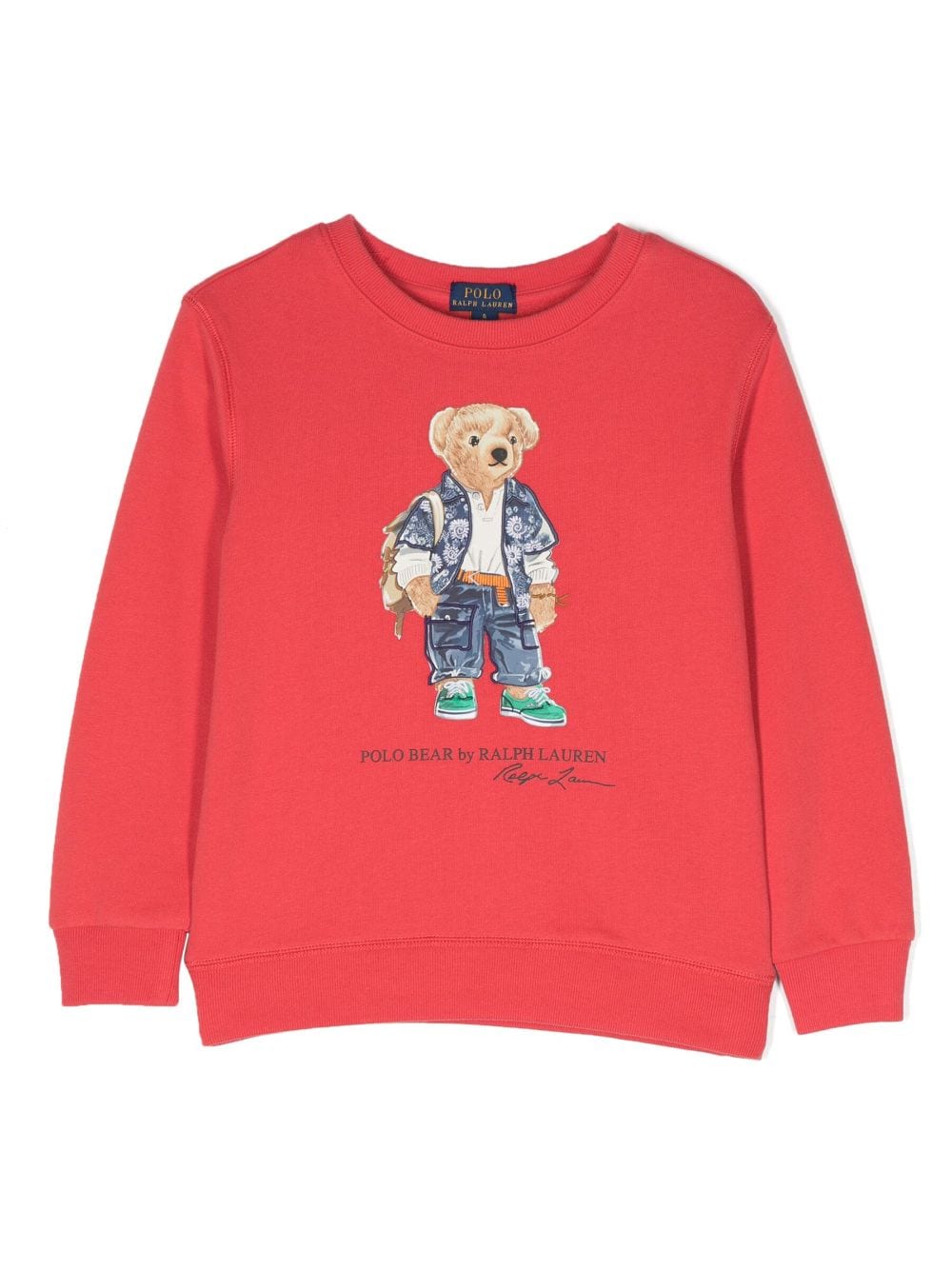 POLO RALPH LAUREN KIDS Polo Bear-print long-sleeved sweatshirt - Red von POLO RALPH LAUREN KIDS