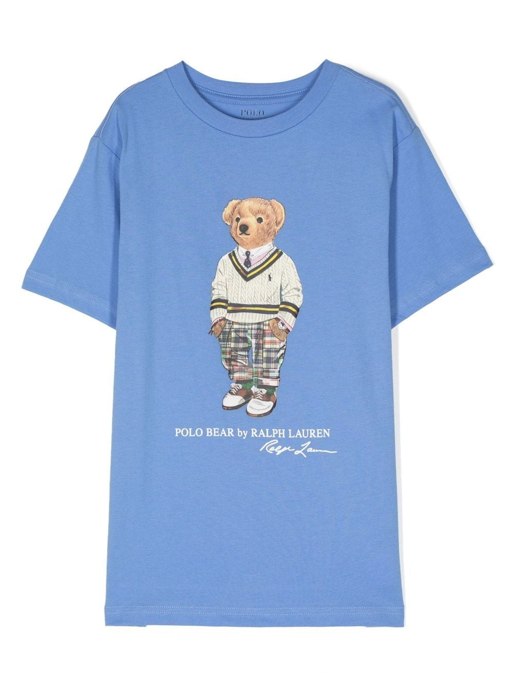 Ralph Lauren Kids Polo Bear-print short-sleeved T-shirt - Blue von Ralph Lauren Kids