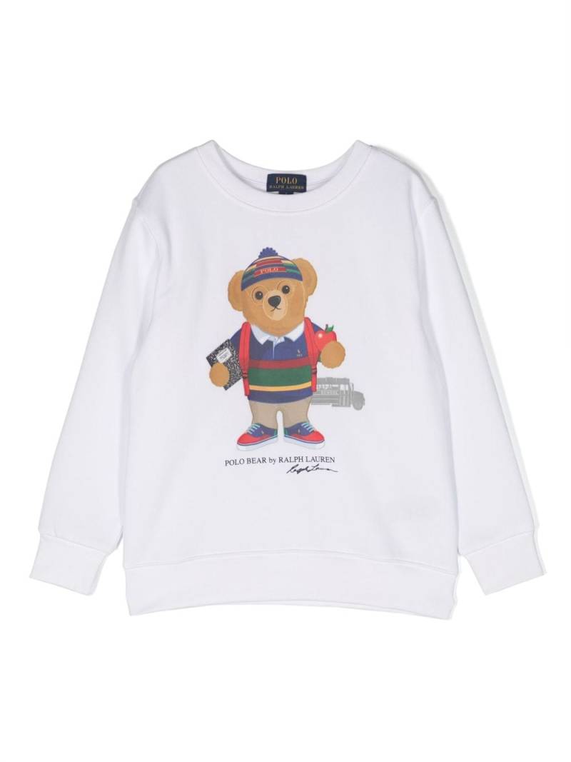 Ralph Lauren Kids Polo Bear-print sweatshirt - White von Ralph Lauren Kids