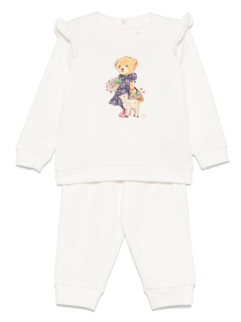 POLO RALPH LAUREN KIDS Polo Bear-print tracksuit - White von POLO RALPH LAUREN KIDS