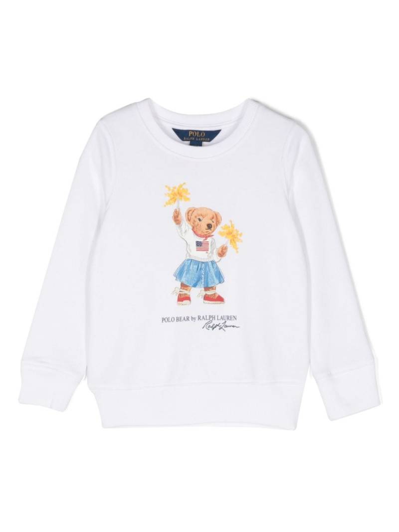 Ralph Lauren Kids Polo Bear sweatshirt - White von Ralph Lauren Kids