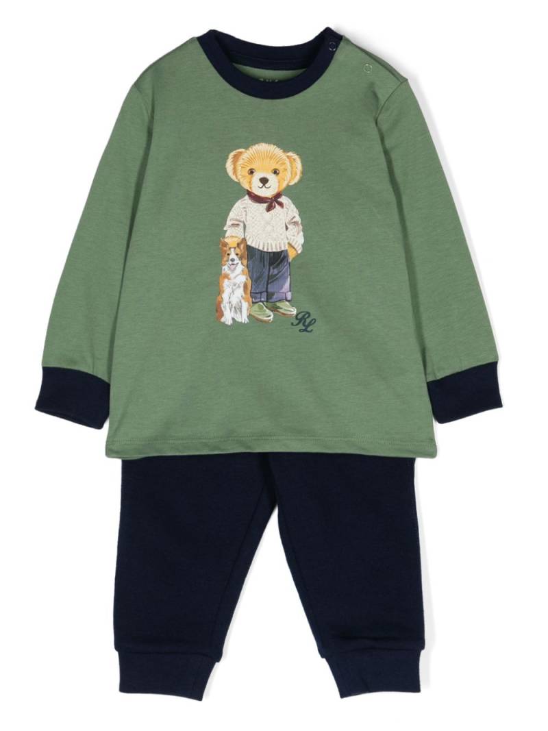 Ralph Lauren Kids Polo Bear tracksuit set - Green von Ralph Lauren Kids