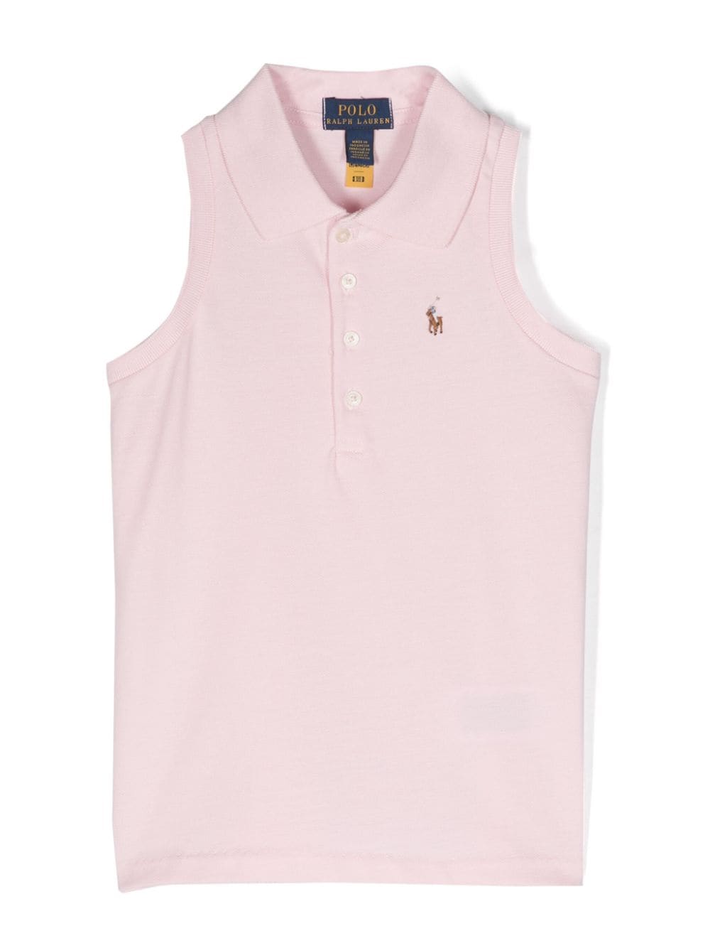 Ralph Lauren Kids Polo Poly-embroidered sleeveless polo shirt - Pink von Ralph Lauren Kids