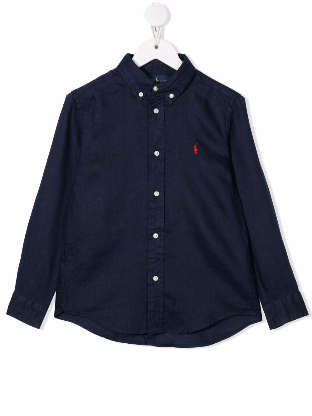 Ralph Lauren Kids Polo Pony button-down shirt - Blue von Ralph Lauren Kids