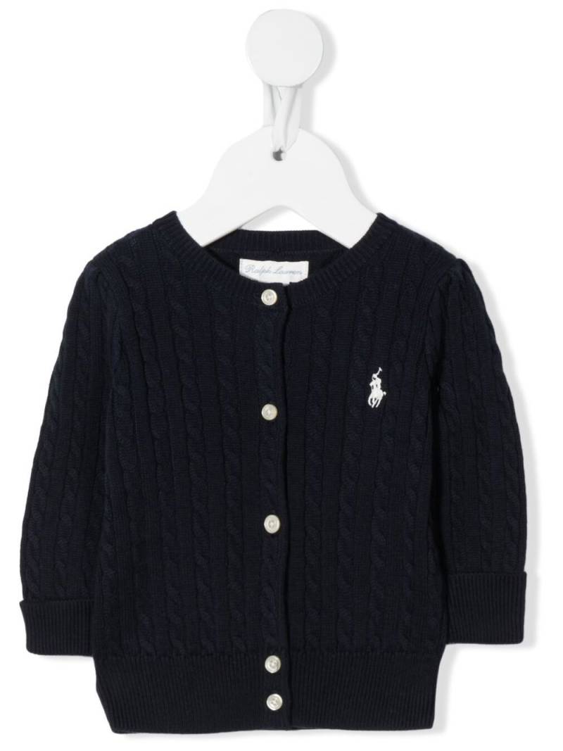 POLO RALPH LAUREN KIDS Polo Pony cable-knit jumper - Blue von POLO RALPH LAUREN KIDS