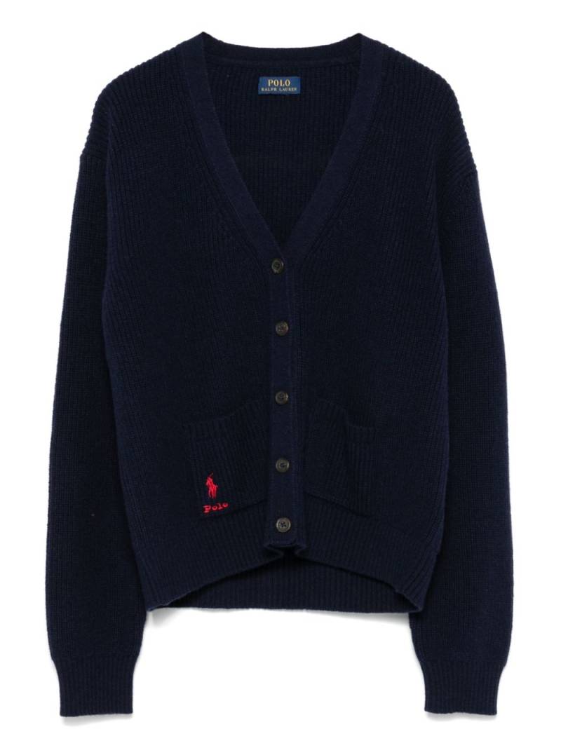 Ralph Lauren Kids Polo Pony cardigan - Blue von Ralph Lauren Kids