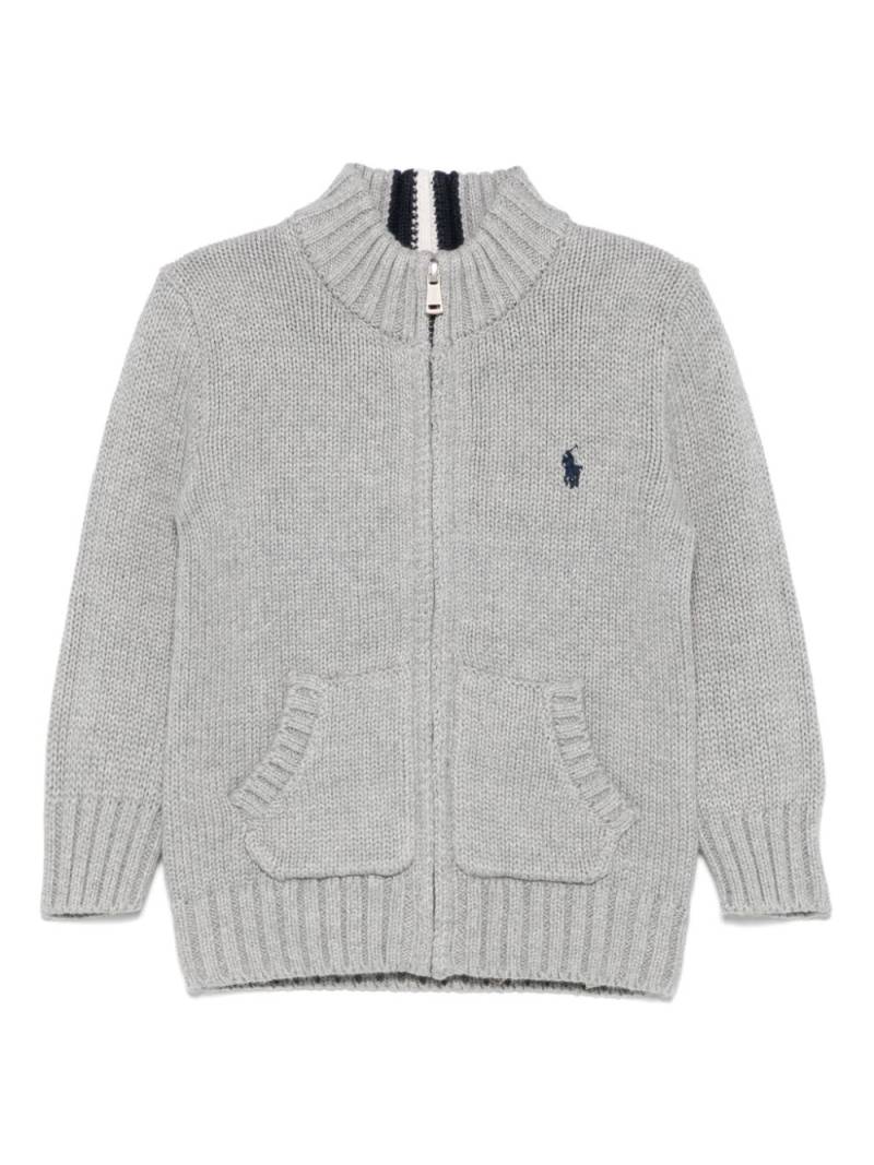 Ralph Lauren Kids Polo Pony cardigan - Grey von Ralph Lauren Kids