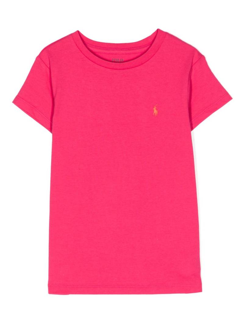 POLO RALPH LAUREN KIDS Polo Pony cotton T-shirt - Pink von POLO RALPH LAUREN KIDS