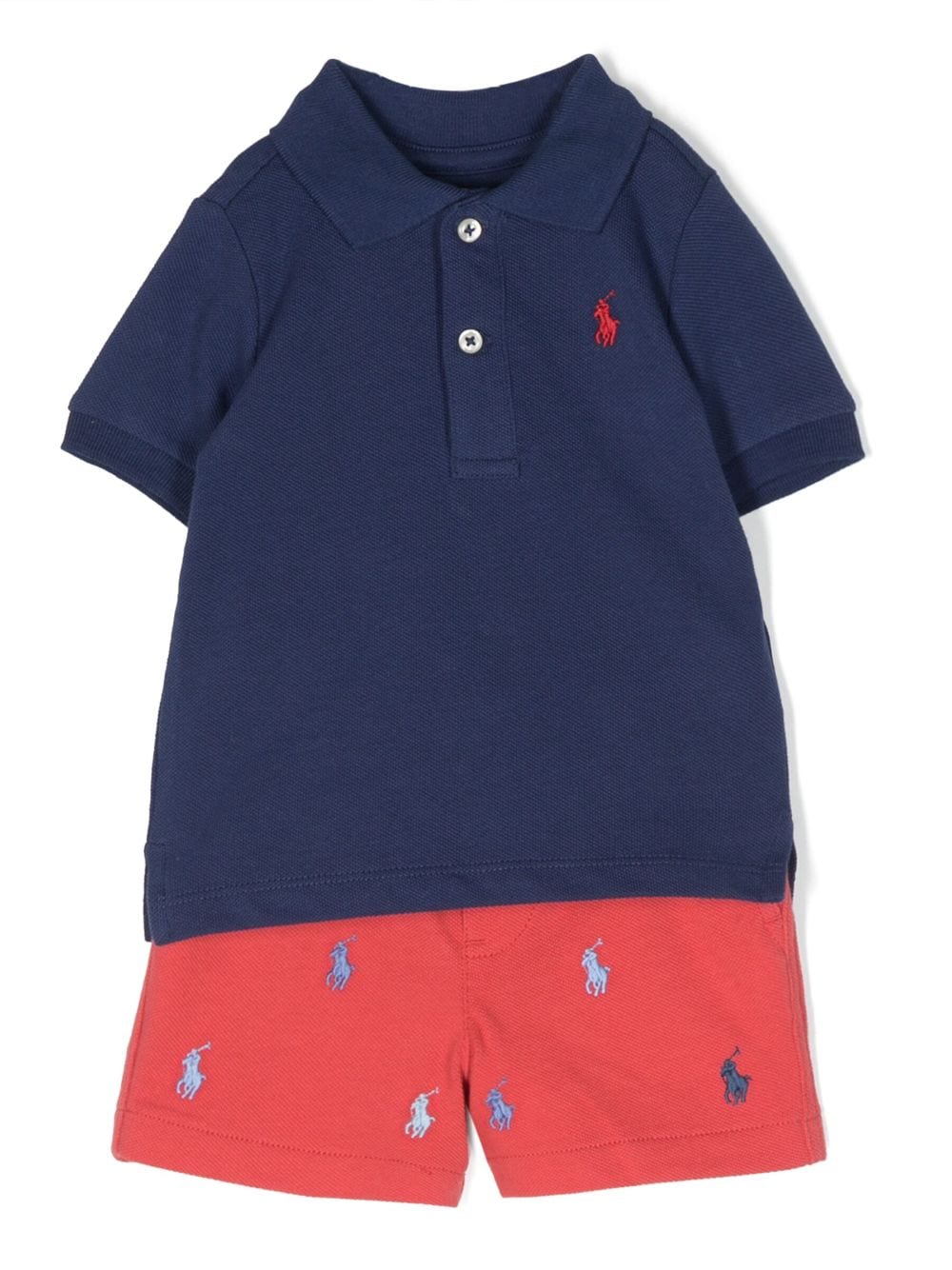 Ralph Lauren Kids Polo Pony cotton set - Blue von Ralph Lauren Kids