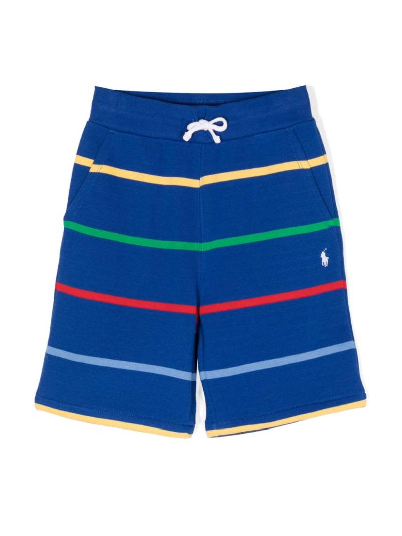 POLO RALPH LAUREN KIDS Polo Pony cotton shorts - Blue von POLO RALPH LAUREN KIDS