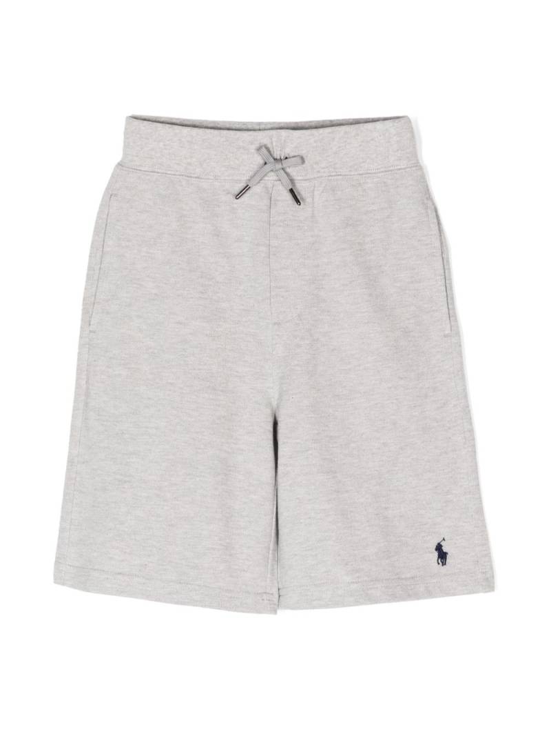 POLO RALPH LAUREN KIDS Polo Pony cotton shorts - Grey von POLO RALPH LAUREN KIDS