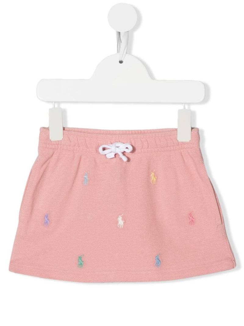 Ralph Lauren Kids Polo Pony drawstring-waist skirt - Pink von Ralph Lauren Kids