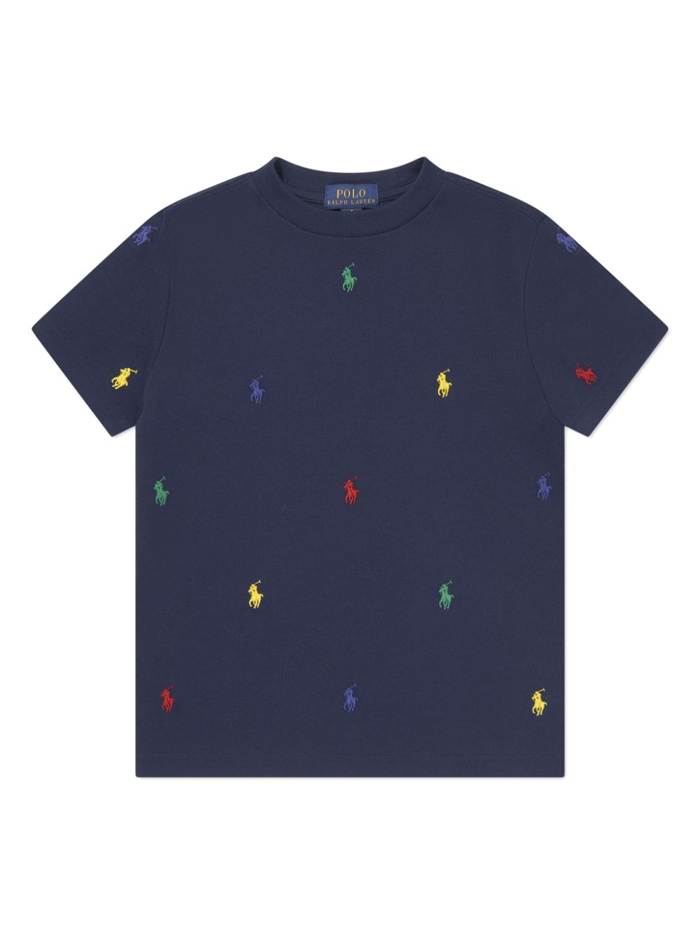 Ralph Lauren Kids Polo Pony-embroidered T-shirt - Blue von Ralph Lauren Kids