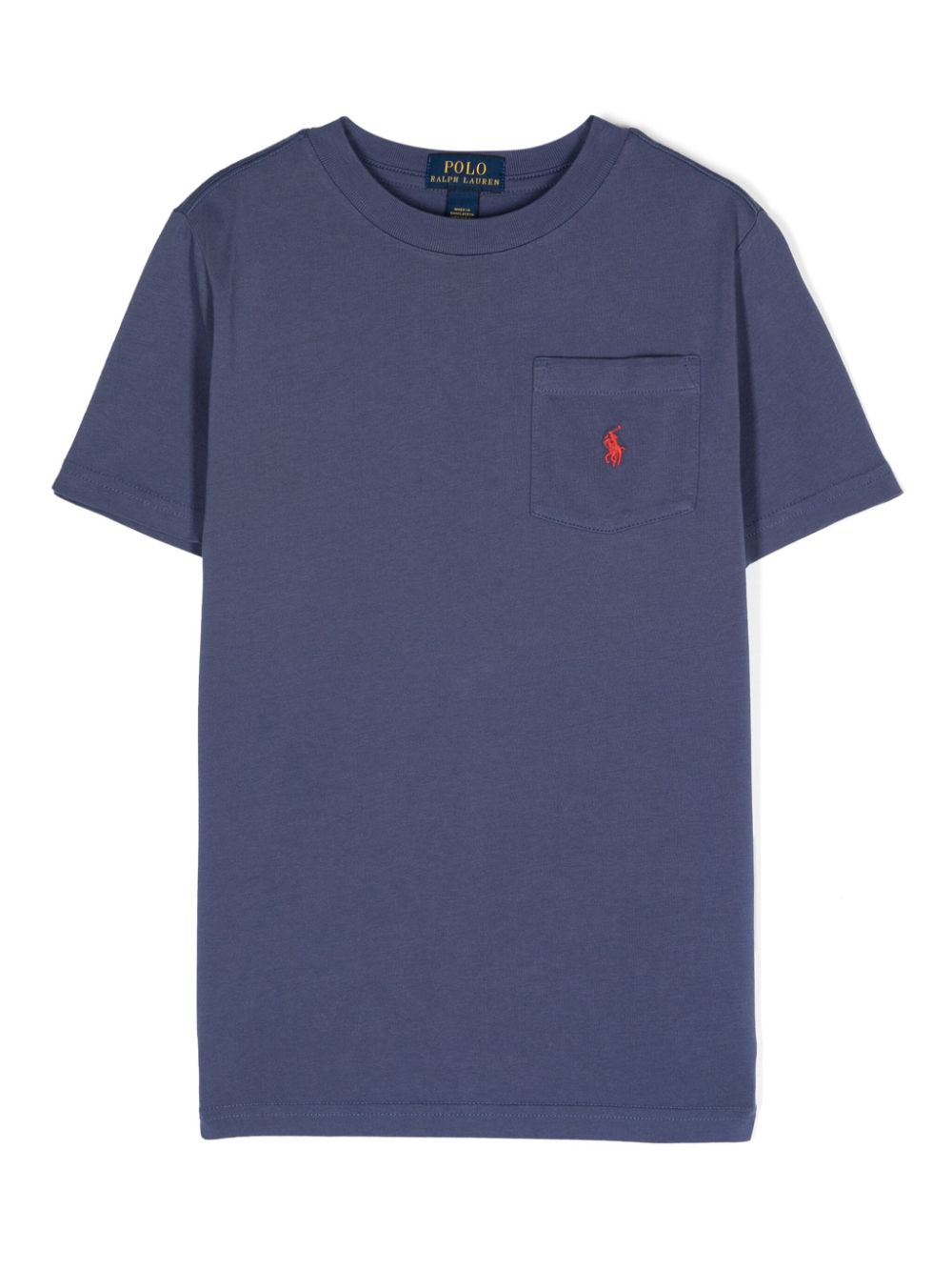 POLO RALPH LAUREN KIDS Polo Pony-embroidered cotton T-shirt - Blue von POLO RALPH LAUREN KIDS