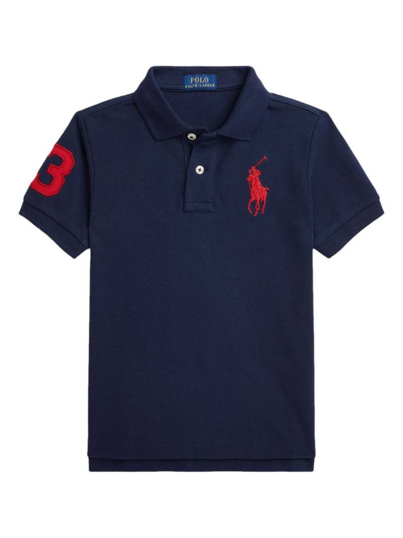 POLO RALPH LAUREN KIDS Polo Pony-embroidered cotton polo shirt - Blue von POLO RALPH LAUREN KIDS