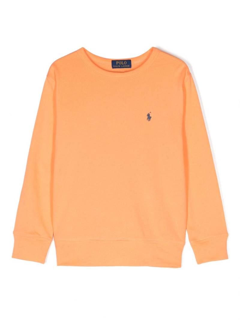 POLO RALPH LAUREN KIDS Polo Pony-embroidered cotton sweatshirt - Orange von POLO RALPH LAUREN KIDS