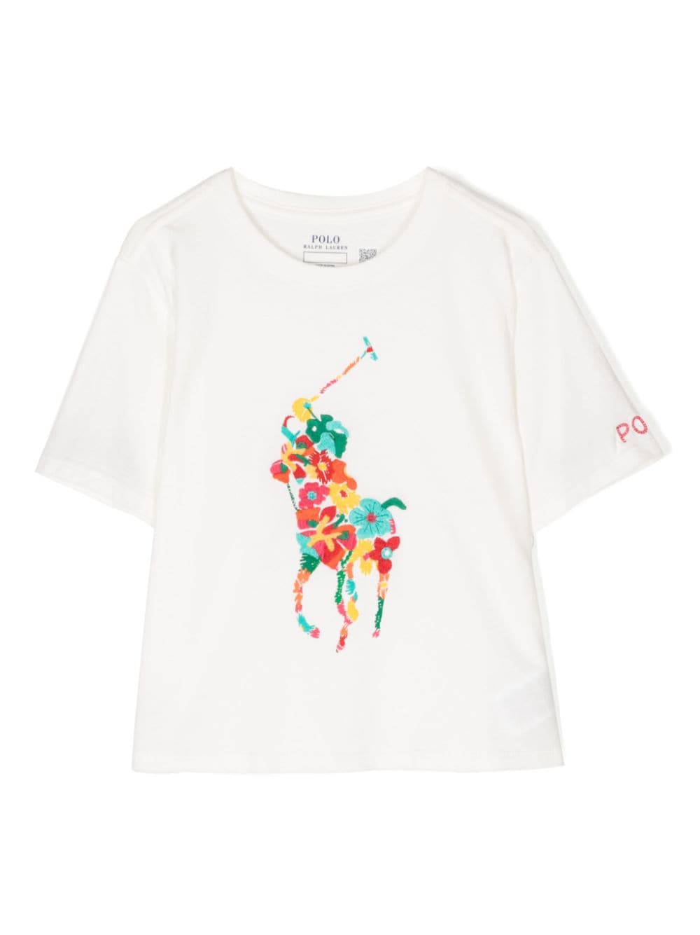 POLO RALPH LAUREN KIDS Polo Pony embroidered-design T-shirt - White von POLO RALPH LAUREN KIDS