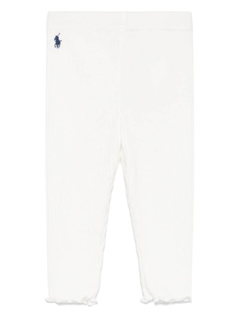 POLO RALPH LAUREN KIDS Polo Pony-embroidered leggings - White von POLO RALPH LAUREN KIDS