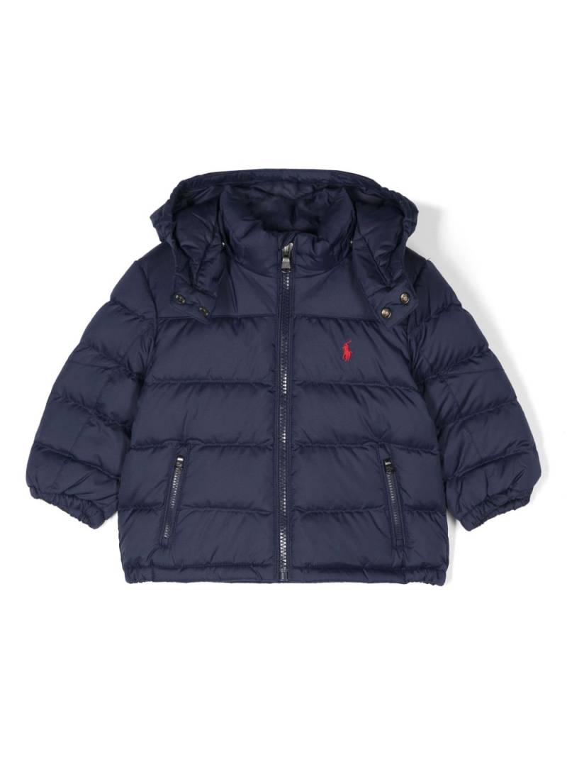 POLO RALPH LAUREN KIDS Polo Pony-embroidered padded jacket - Blue von POLO RALPH LAUREN KIDS