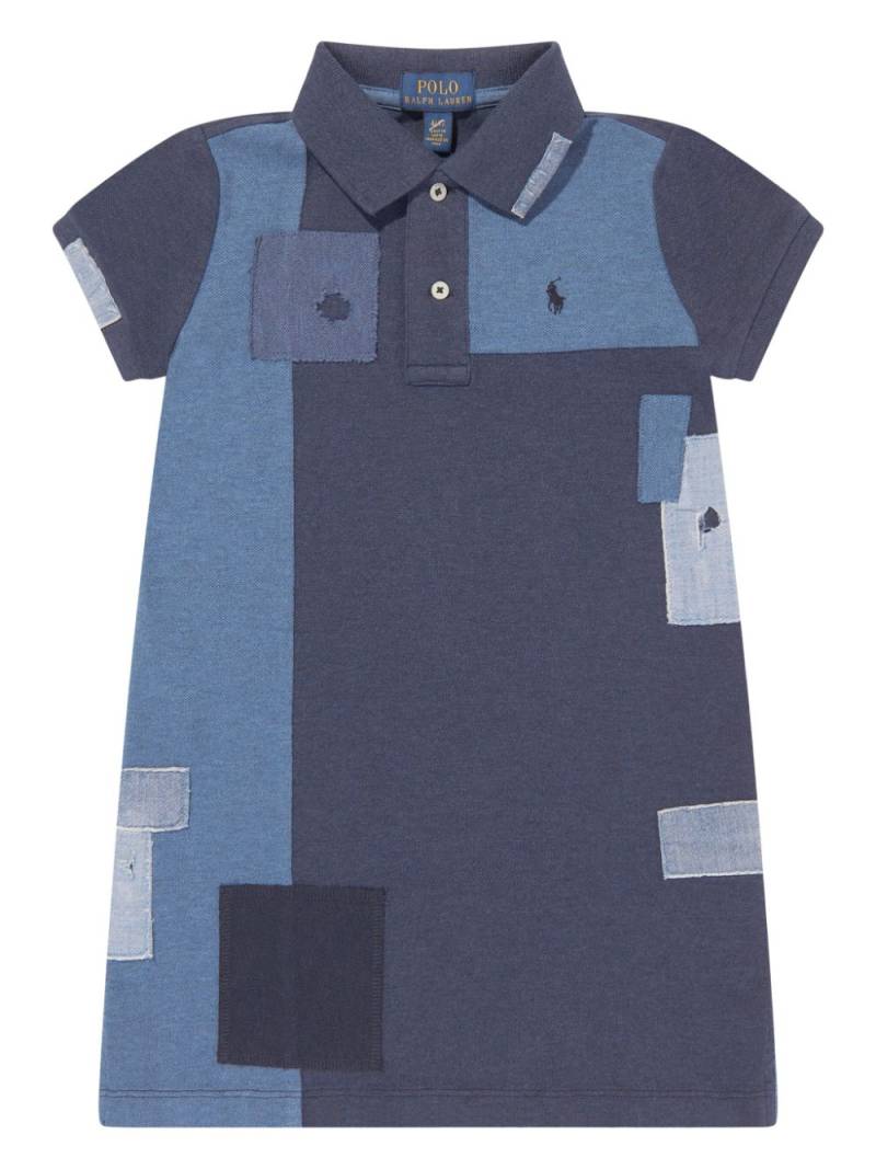 Ralph Lauren Kids Polo Pony-embroidered polo dress - Blue von Ralph Lauren Kids