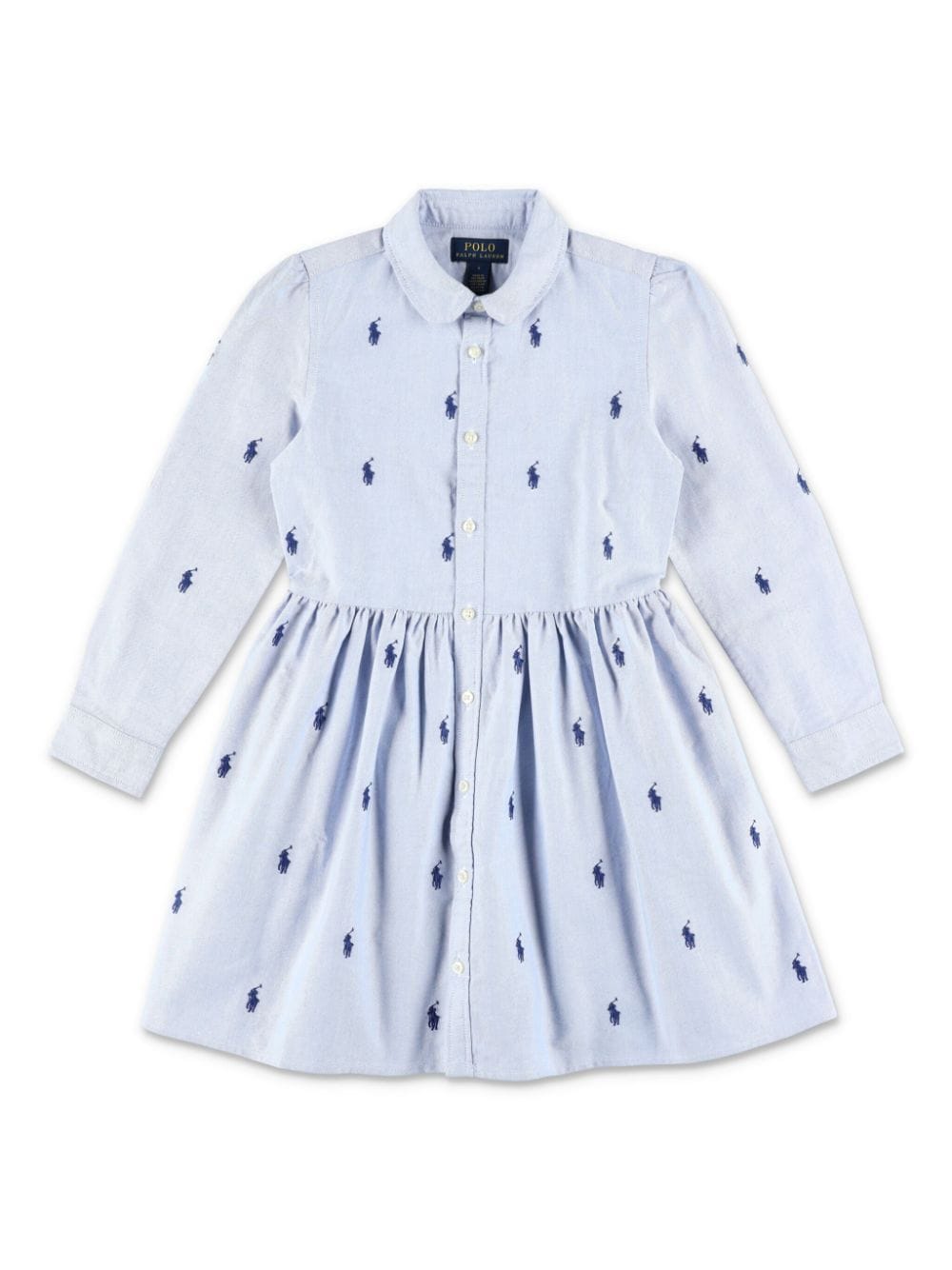 POLO RALPH LAUREN KIDS Polo Pony-embroidered shirt dress - Blue von POLO RALPH LAUREN KIDS