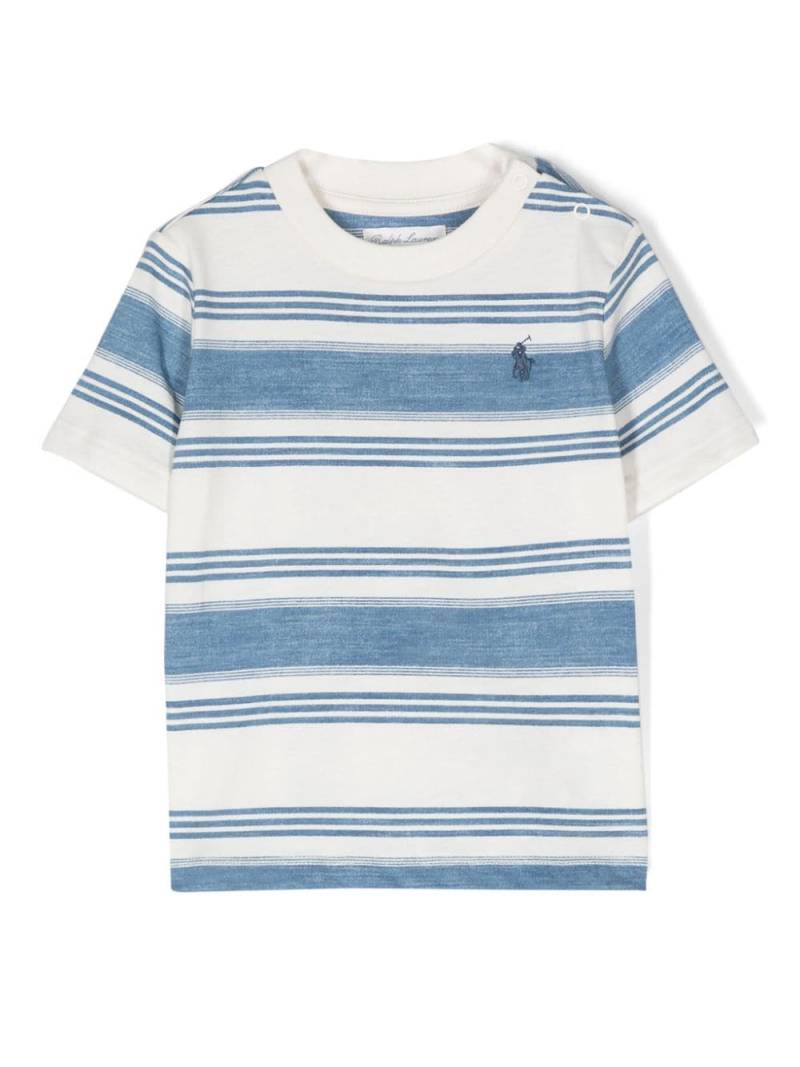 Ralph Lauren Kids Polo Pony-embroidery T-shirt - White von Ralph Lauren Kids