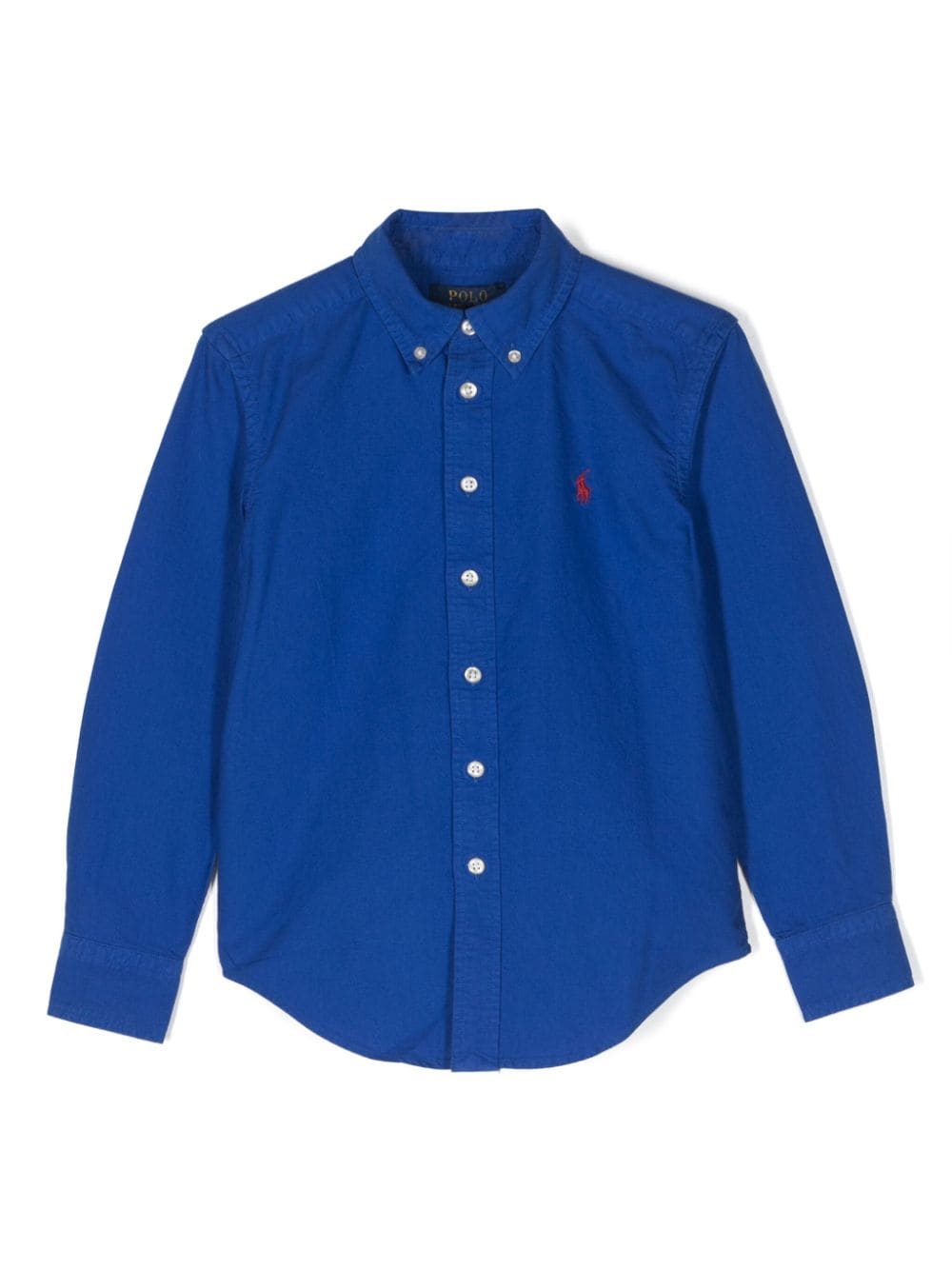 Ralph Lauren Kids Polo-Pony-embroidery cotton shirt - Blue von Ralph Lauren Kids