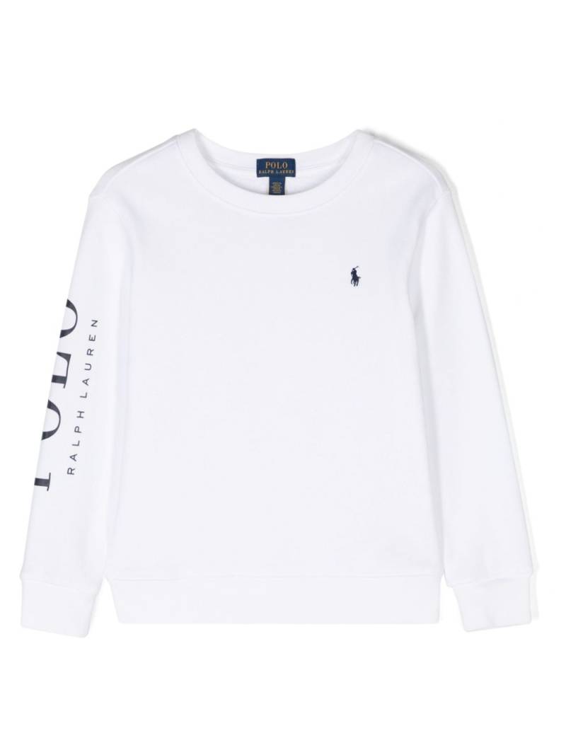 POLO RALPH LAUREN KIDS Polo Pony jersey sweatshirt - White von POLO RALPH LAUREN KIDS