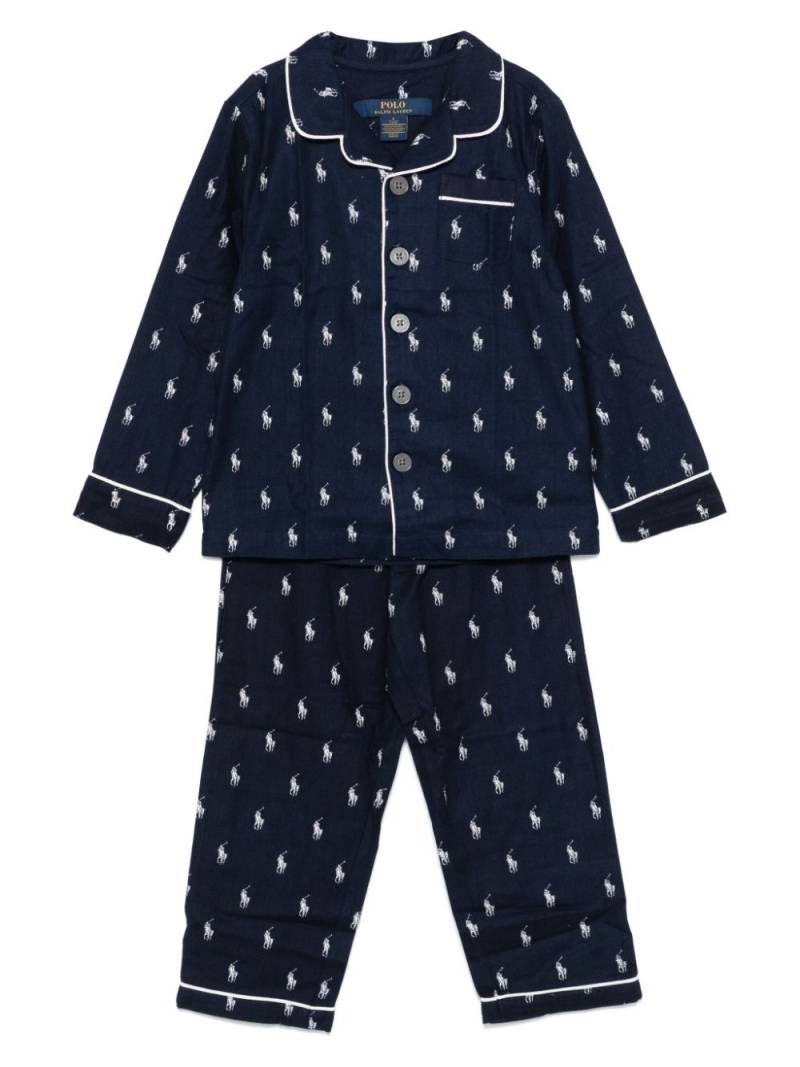 POLO RALPH LAUREN KIDS Polo Pony-motif pajamas - Blue von POLO RALPH LAUREN KIDS