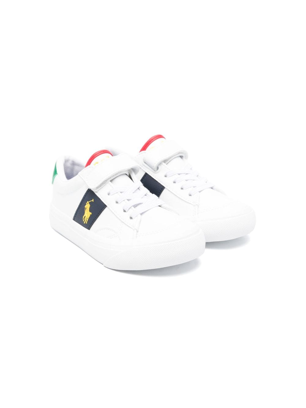 POLO RALPH LAUREN KIDS Polo-Pony-motif panelled sneakers - White von POLO RALPH LAUREN KIDS