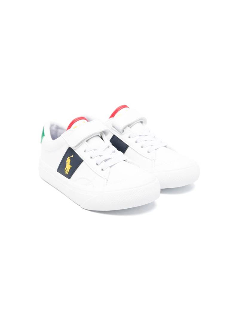 POLO RALPH LAUREN KIDS Polo-Pony-motif panelled sneakers - White von POLO RALPH LAUREN KIDS