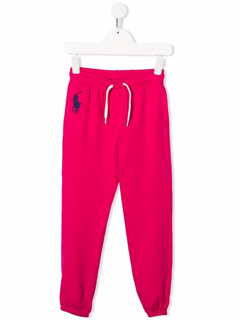 POLO RALPH LAUREN KIDS Polo Pony motif track pants - Pink von POLO RALPH LAUREN KIDS