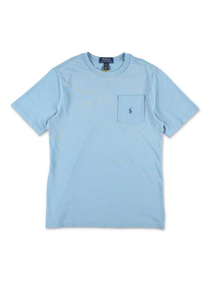 Ralph Lauren Kids Polo Pony patch-pocket T-shirt - Blue von Ralph Lauren Kids