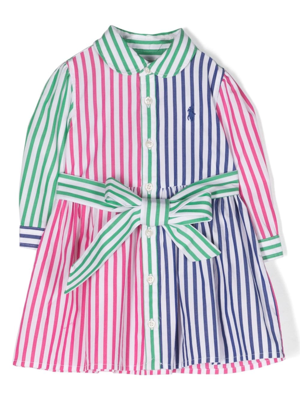 POLO RALPH LAUREN KIDS Polo Pony striped shirtdress - Blue von POLO RALPH LAUREN KIDS