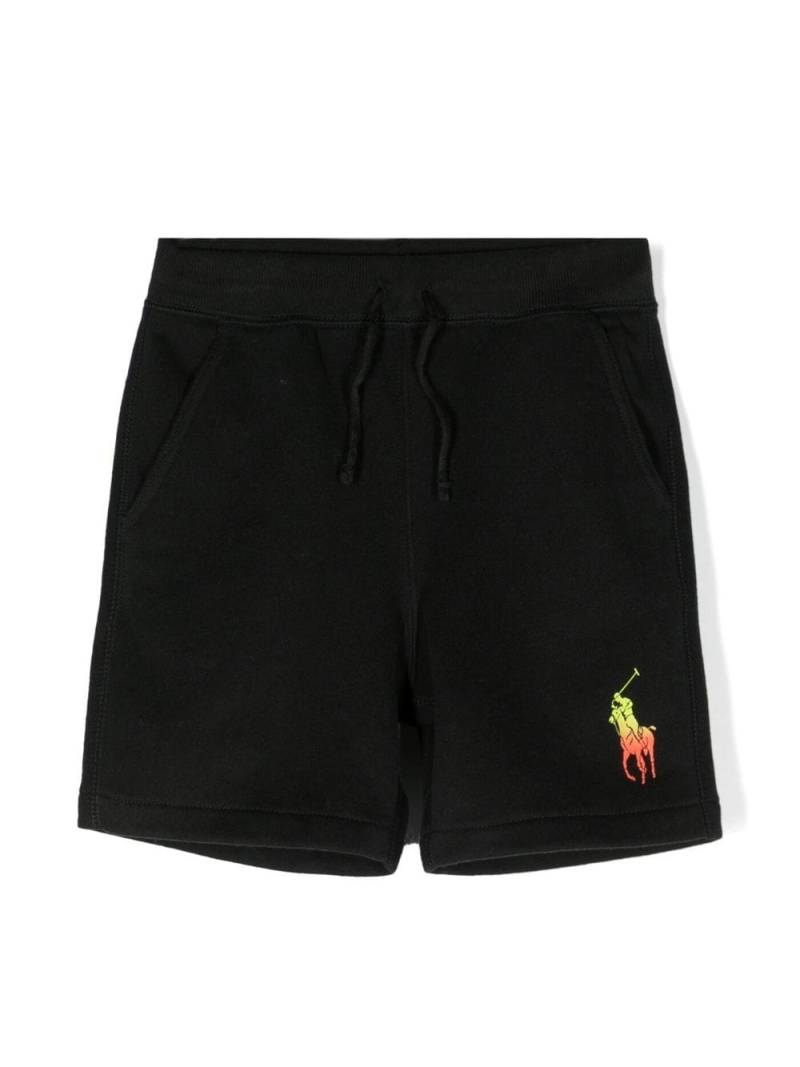 Ralph Lauren Kids Polo Pony track shorts - Black von Ralph Lauren Kids