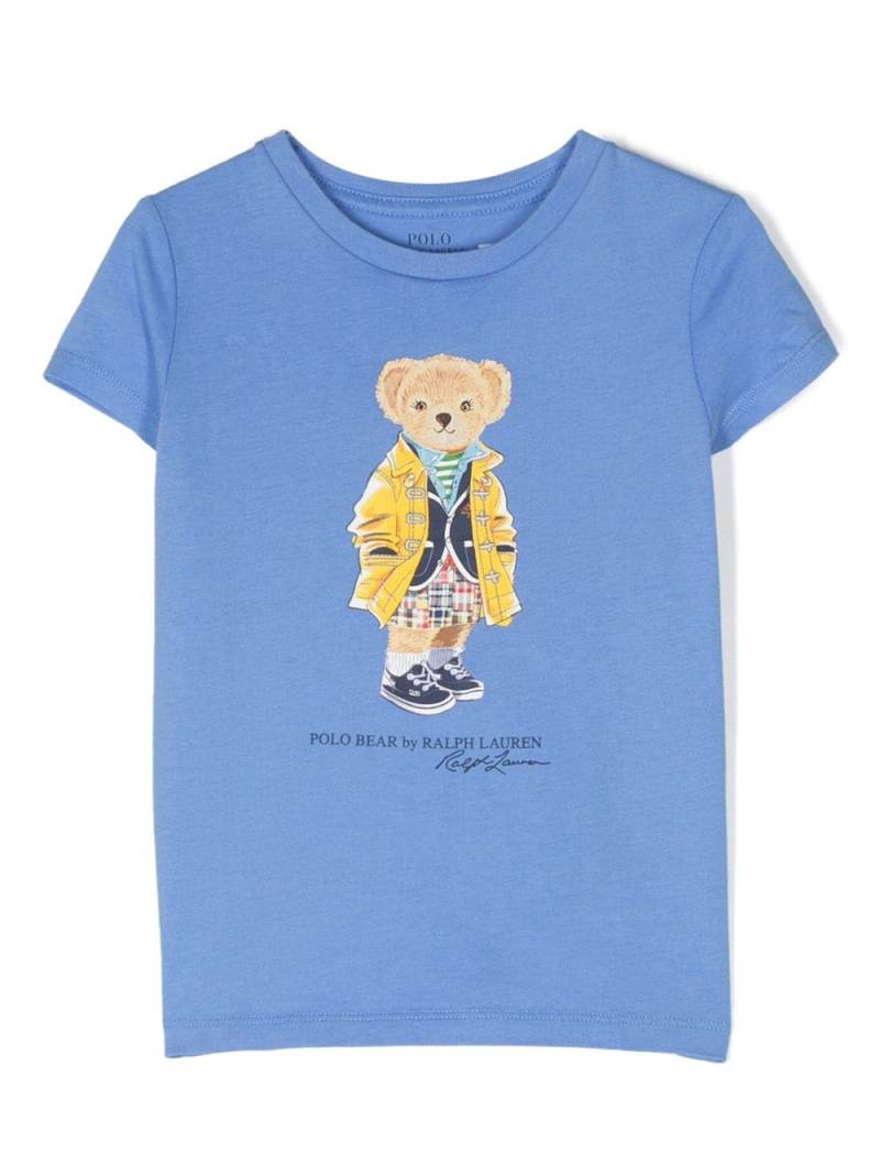 Ralph Lauren Kids Polo-bear print T-shirt - Blue von Ralph Lauren Kids