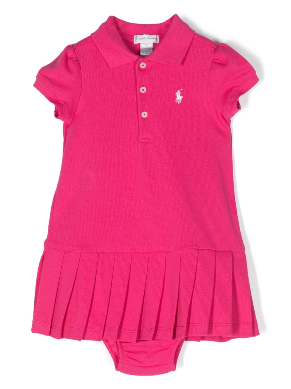 POLO RALPH LAUREN KIDS Pony-embroidered pleated dress - Pink von POLO RALPH LAUREN KIDS