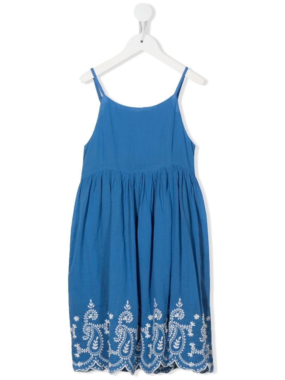 POLO RALPH LAUREN KIDS TEEN floral-embroidered sleeveless dress - Blue von POLO RALPH LAUREN KIDS