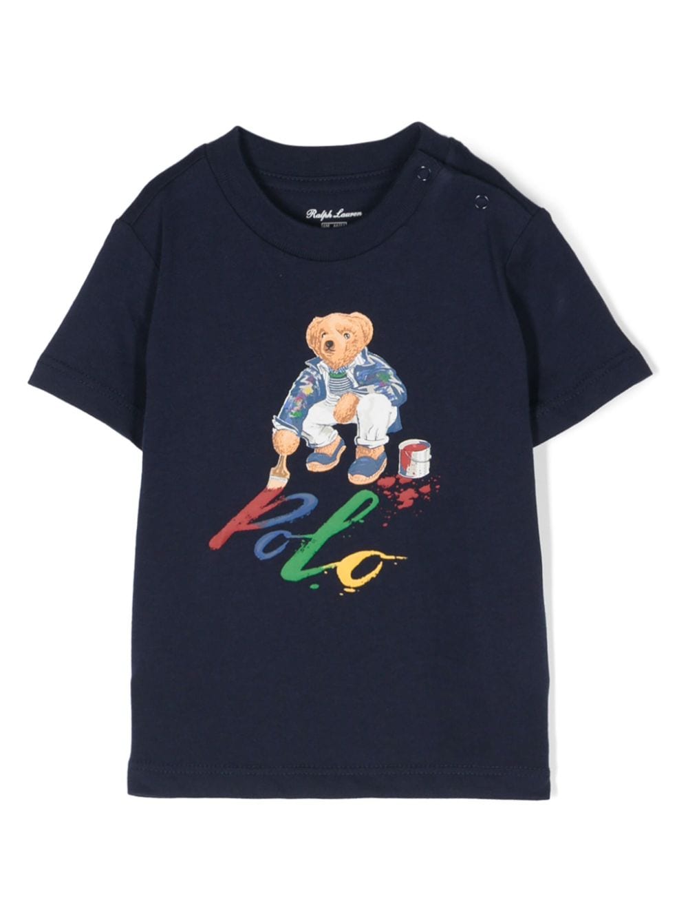 Ralph Lauren Kids Teddy Bear cotton T-shirt - Blue von Ralph Lauren Kids