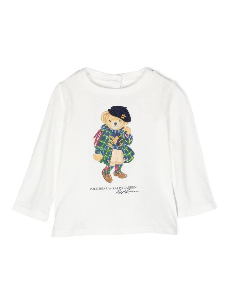 Ralph Lauren Kids Teddy Bear-motif cotton T-shirt - White von Ralph Lauren Kids