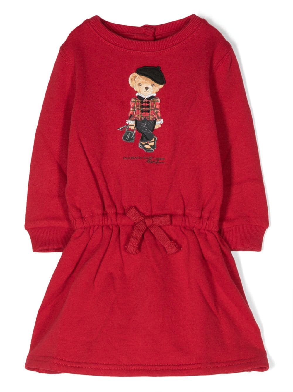 Ralph Lauren Kids Teddy Bear-motif cotton blend dress - Red von Ralph Lauren Kids