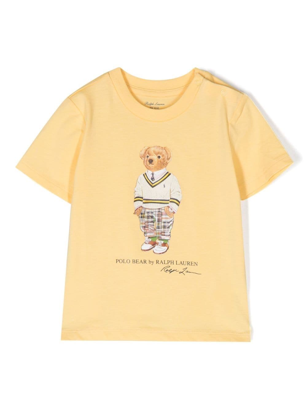 Ralph Lauren Kids Teddy Bear short-sleeved T-shirt - Yellow von Ralph Lauren Kids
