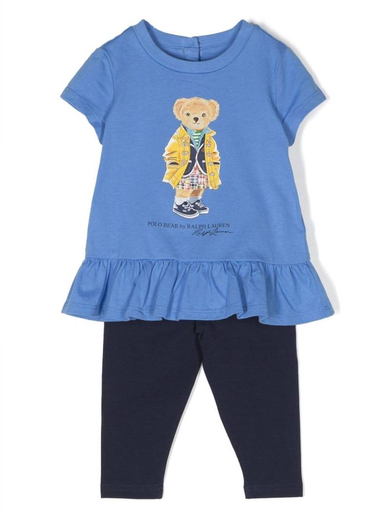 Ralph Lauren Kids Polo Bear motif tracksuit set - Blue von Ralph Lauren Kids